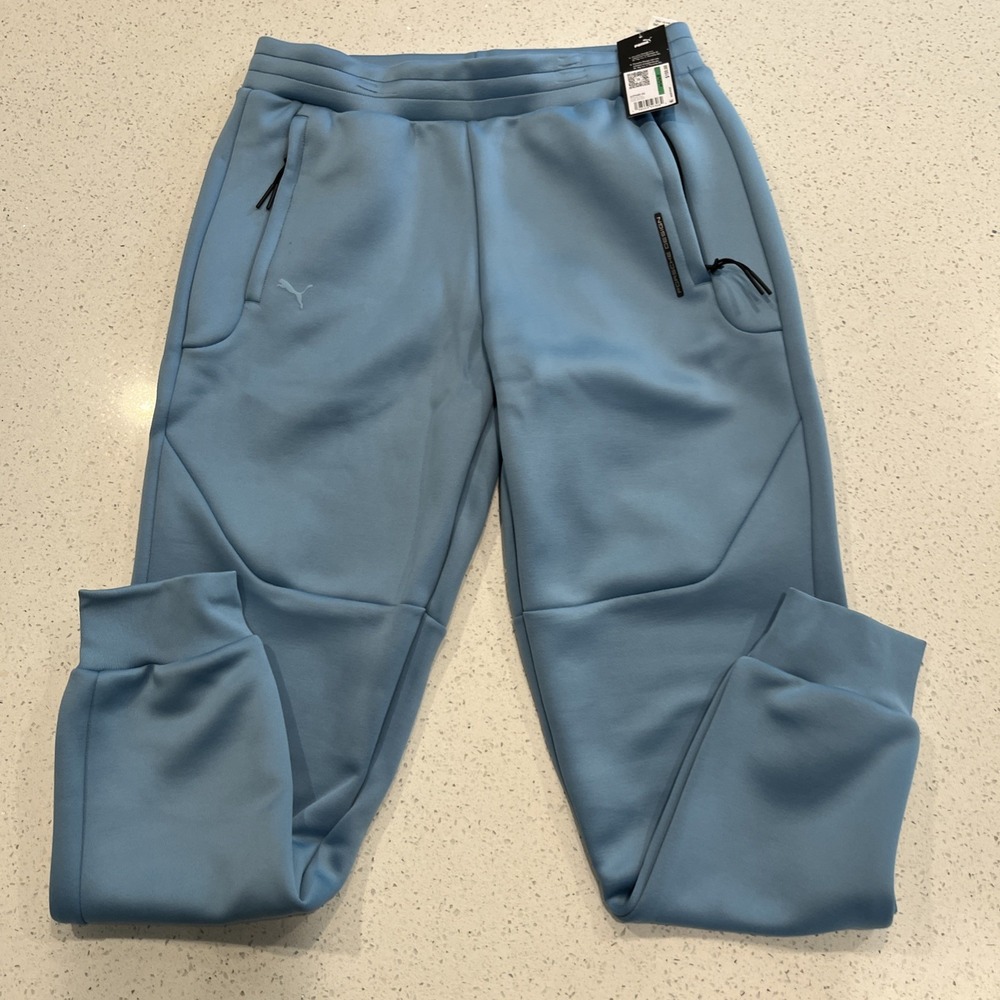 Puma x Porsche Design Jogger Sweatpants Men Large Zip Pockets 629480-02 NWT